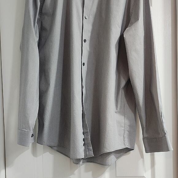 Kenneth Cole Reaction Gray Dress Shirt - Picture 5 of 14